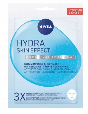 NIVEA 1SZT HYDRA SKIN EFFECT MASKA W PŁACIE NAWADN