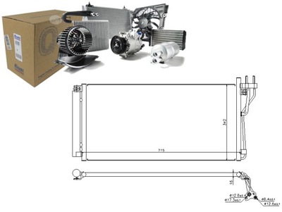 KONDENSATORIUS AUŠINTUVAS KONDICIONAVIMO NISSENS 161078 HY 