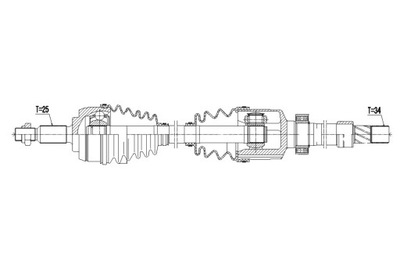 ПОЛУОСЬ ПРАВОЕ RENAULT 391006849R