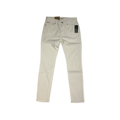 Jeansowe spodnie damskie białe RALPH LAUREN 29