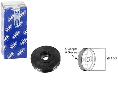 Sasic 2150011 шкив, wał коленчатый фото №1