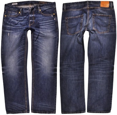 JACK AND JONES spodnie BLUE jeans CLARK W34 L30