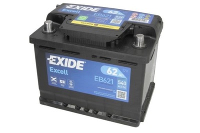 АККУМУЛЯТОР EXIDE 12V 62AH/540A EXCELL L+