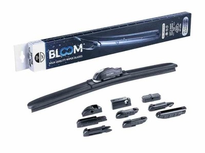 Pióro wycieraczki BLOOM M10 350 mm / 14" bezszkieletowe, 10 adapterów