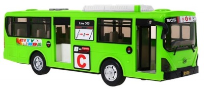 Interaktywny Autobus szkolny dla dzieci 3 zielony Otwierane drzwi Dźwięki