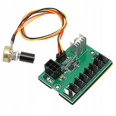 KONTROLER PWM WENTYLATORÓW 1 DO 8 WENTYLATORÓW PWM 6PIN PC 12V