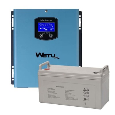 Zasilacz awaryjny WETU + akumulator 120Ah zestaw zasilania awaryjnego UPS
