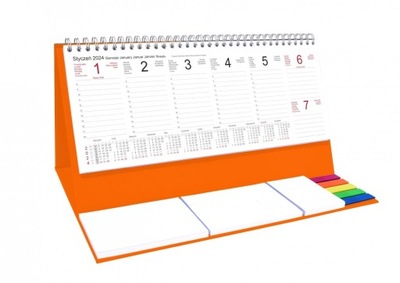 Kalendarz'24 biurko STOJĄCY TYGODNIOWY na notatki