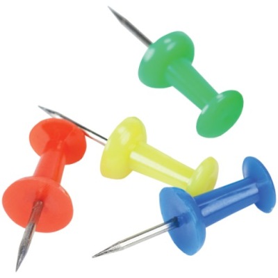 Pinezki beczułki do tablic korkowych 50szt