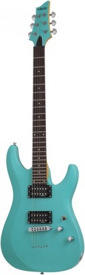 Schecter 428 C-6 Deluxe Satin Aqua gitara elektryczna