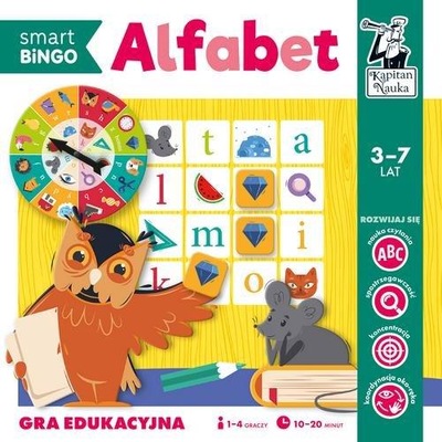 Kapitan Nauka. Gra edukacyjna. Alfabet. SmartBingo