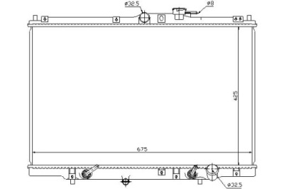 Nissens радіатор двигуна honda shuttle 2.2/2.3 10 фото №1