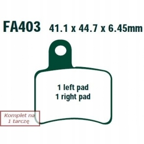 TRINKELĖS STABDŽIŲ EBC FA403 