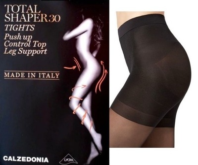 CALZEDONIA Rajstopy T. 2 - S total shaper 30 den