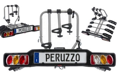 MALETERO SOPORTE PLATAFORMA ROWEROWA NA BARRA DE REMOLQUE GANCHO DE REMOLQUE PERUZZO SIENA 4 BICICLETAS  