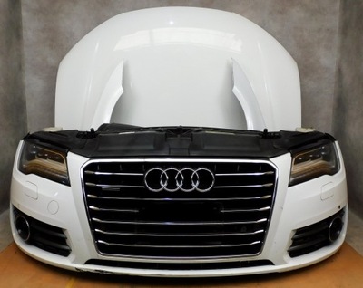 Audi a7 c7 4g8 kompletny перед бампер лампи капот pas ls9r full led радари фото №1