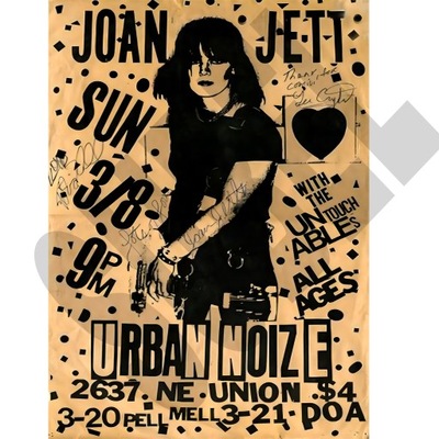 Plakat Joan Jett z koncertu A3 Jakość Fotograficzna