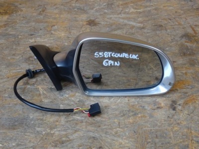 Audi s5 a5 8t 3d coupe дзеркало праве хром хромовані 6pin 6 pin фото №1