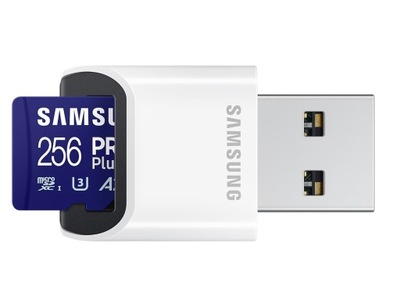 Karta pamięci Samsung PRO Plus 2023 microSD 256GB + czytnik USB