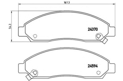 Brembo тормозные колодки тормозные isuzu d-max 02-08 перед br фото №1