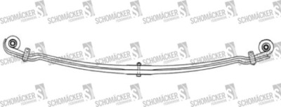 Рессора man schomäcker 72988000, o.e. 81434026320 фото №1