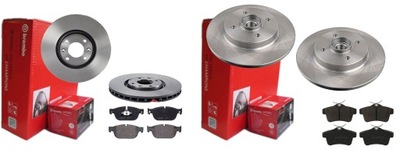 Гальмівні диски гальмівні колодки p+t brembo citroen ds4 ds5 304mm фото №1