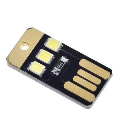 2 szt. MINI LAMPKA USB LED 3 DIODY USB TYP A