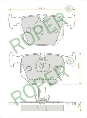 PLAQUETTES FREIN ROPER 