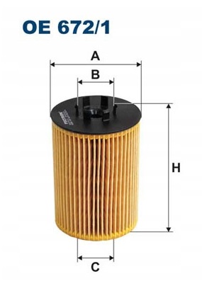 ФИЛЬТР МАСЛА ФИЛЬТРON OE672/1 BMW 5 E60 E61 6 E63 6 E64 7 E65 E66 E67 X5 E53