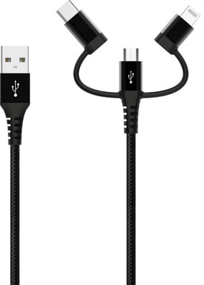 Andersson Kabel 3w1 USB- Lightning/Micro-USB/USB-C