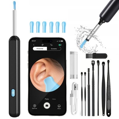 OTOSKOP SMART KAMERA CZYSZCZENIE USZU WOSK WIFI APLIKACJA ENDOSKOP LANDMED
