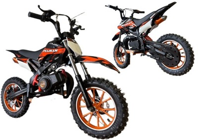 MINI CROSS MOTOR SPALINOWY 50cc DLA DZIECI DUŻE KOŁA REGULACJA PRĘDKOŚCI