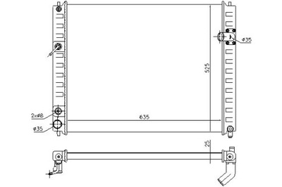 Nissens радиатор wody infiniti ex 35 фото №1