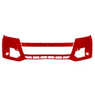 Бампер audi q7 01.2015- червоний фото №1