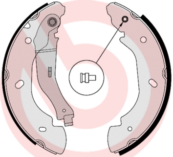 ZAPATAS DE TAMBOR DE FRENADO BREMBO S 24 538 S24538  