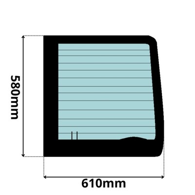 Скло задня двері ford tourneo transit connect -p 0347 фото №1