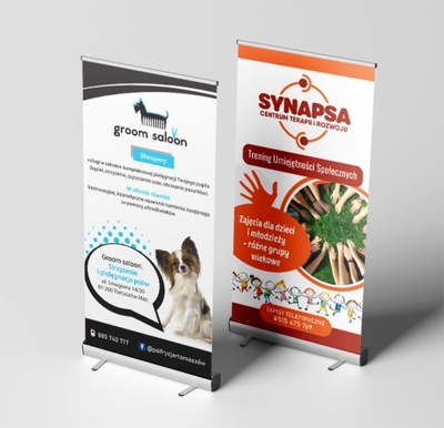 PROJEKT ROLL-UP na STOJAK STAND POTYKACZ ŚCIANKĘ