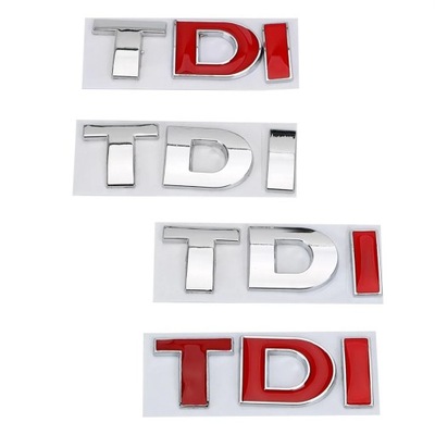 TDI PEGATINAS CON LOGOTIPO COCHES INSIGNIA CON SYMBOLEM PARA VW GOLF JETTA ~0682  