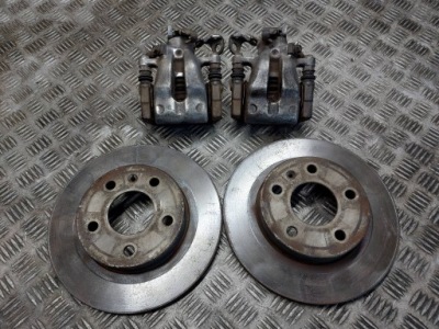 Тормозные диски тормозные задний  + тормозные колодки + суппорты opel zafira b astra h фото №1