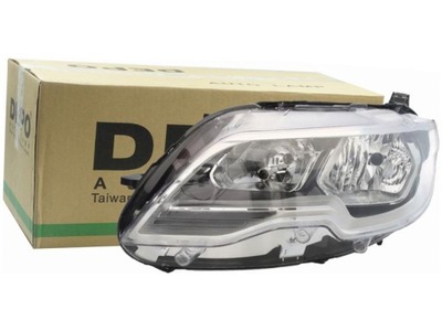 Лампа фара левый peugeot 301 12-17 фото №1