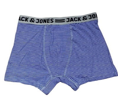 Jack&Jones niebieskie bokserki bawełna logo S