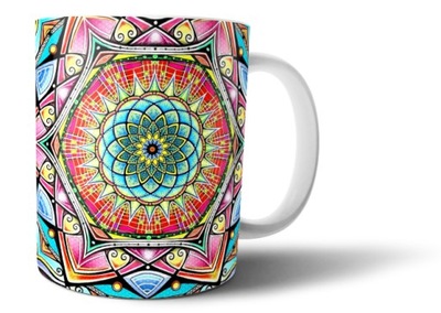 Kubek z nadrukiem Mandala 330ml