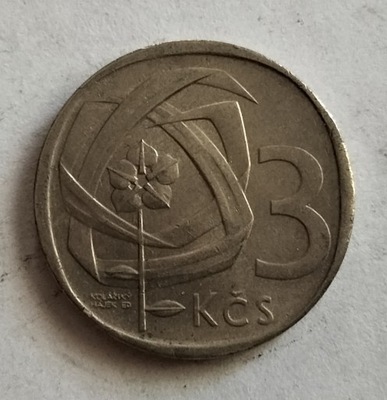 Moneta Czechosłowacja 3 Korony 1969