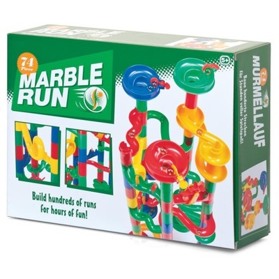 Marble Run - Tor dla kulek - 74 elementów