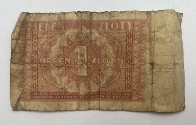 Banknot 1 zł 1946 r.