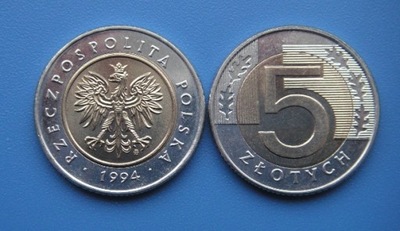 5 złotych 1994 - Stan menniczy
