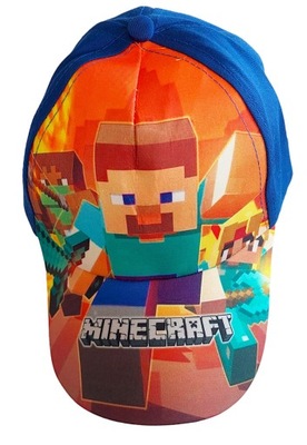 Czapka z daszkiem Minecraft gra regulacja 52 54