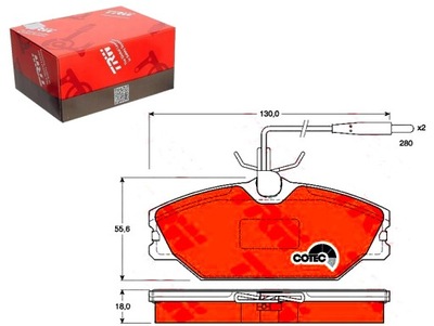 IC-9A73E1 SUBSTITUTO TRW GDB1030 ZAPATAS DE FRENADO TX 10-76LUBLIN II  