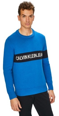 CALVIN KLEIN GRUBY CIEPLY SWETER MESKI ROZMIAR XL