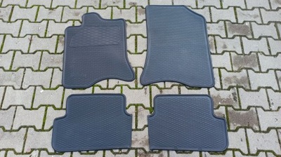 ORIGINAL ALFOMBRILLAS GOMA LOGOTIPO RENAULT LAGUNA II 01-07R.  